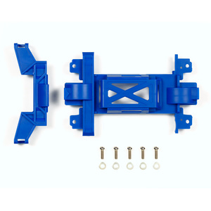 [TA95392]REINFORCED GEAR COVER (for MS CHASSIS) BLUE MINI 4WD STATION